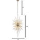 Orbital 20 Light 24 inch Gold Dust Pendant Ceiling Light