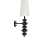 Adair LED 7.5 inch Black Wall Sconce Wall Light