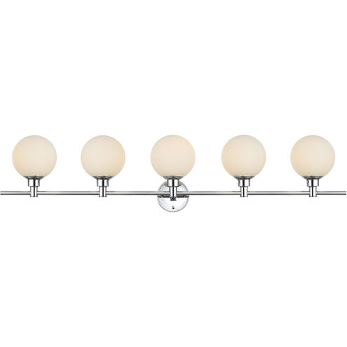 Cordelia 5 Light 47 inch Chrome Bath Sconce Wall Light