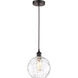 Edison Athens Water Glass 1 Light 8 inch Oil Rubbed Bronze Mini Pendant Ceiling Light