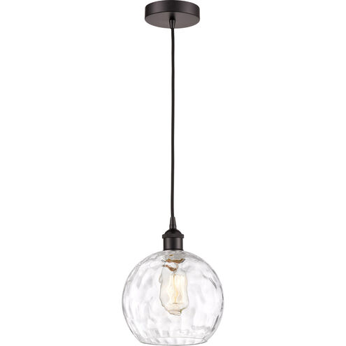 Edison Athens Water Glass 1 Light 8 inch Oil Rubbed Bronze Mini Pendant Ceiling Light