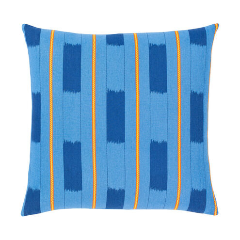 Global Brights 18 X 18 inch Bright Blue/Bright Orange/Saffron Pillow Kit, Square