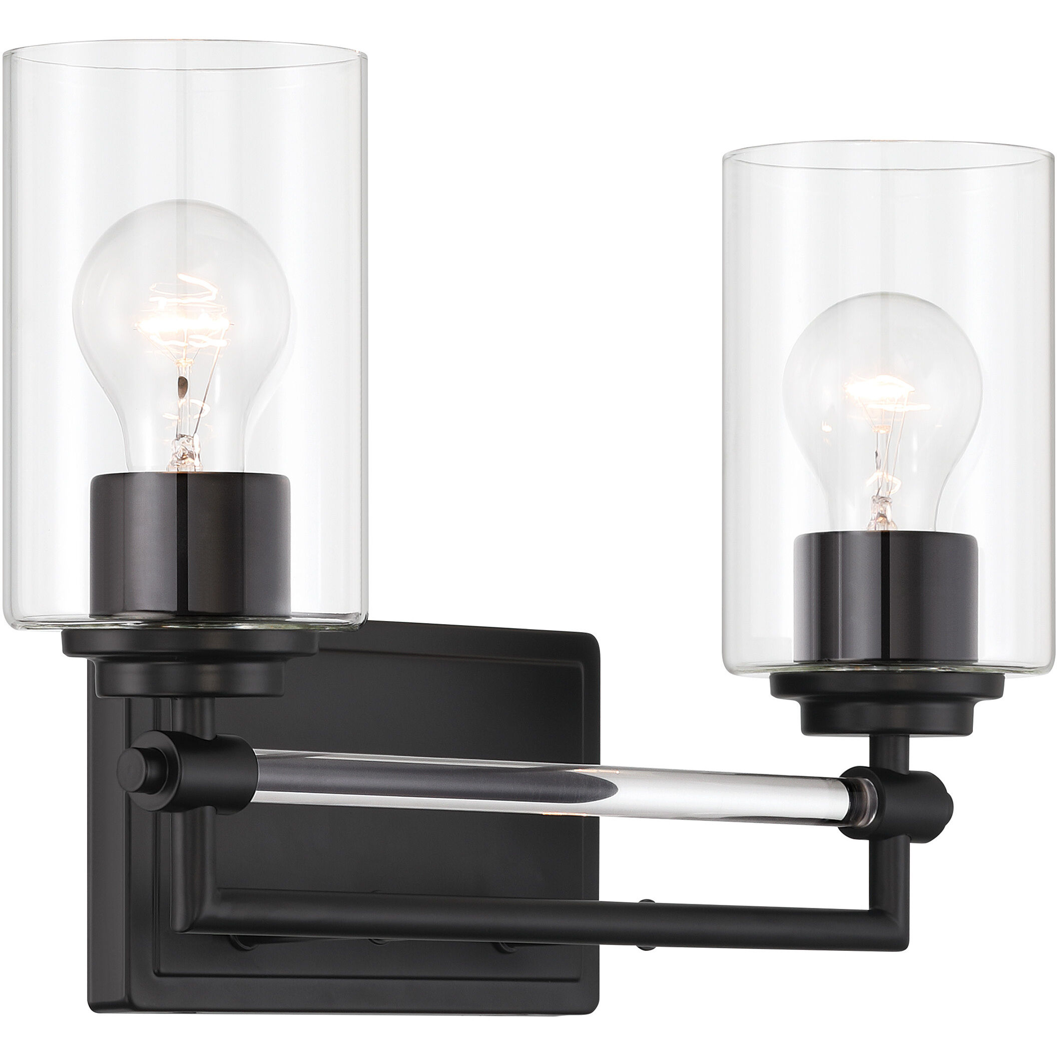 Binsly 2 Light 15.63 inch Coal Bath Vanity Light Wall Light