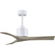 Atlas Nan 42 inch Matte White with Gray Ash Blades Ceiling Fan