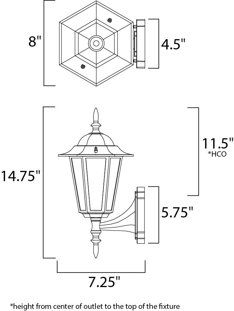 Builder Cast 1 Light 17 inch White Outdoor Wall Mount