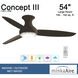 Concept III 54 inch Oil Rubbed Bronze Outdoor Ceiling Fan