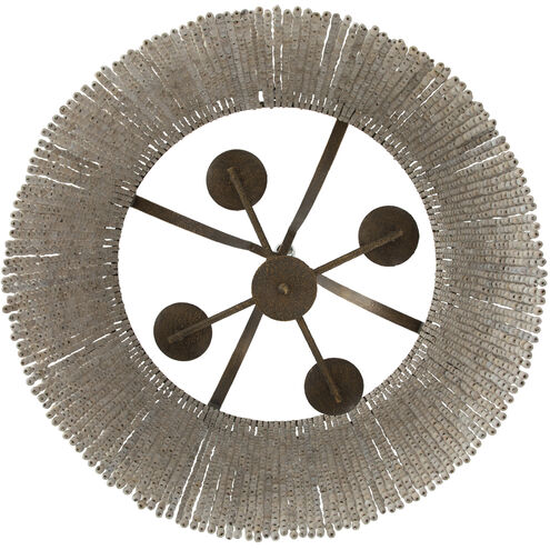 Tamara 4 Light 24.75 inch Antique Gold / Antique White Chandelier Ceiling Light