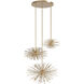 Palisades Ave. 36 Light 82 inch Aged Brass with Champagne Glass Chandelier Ceiling Light
