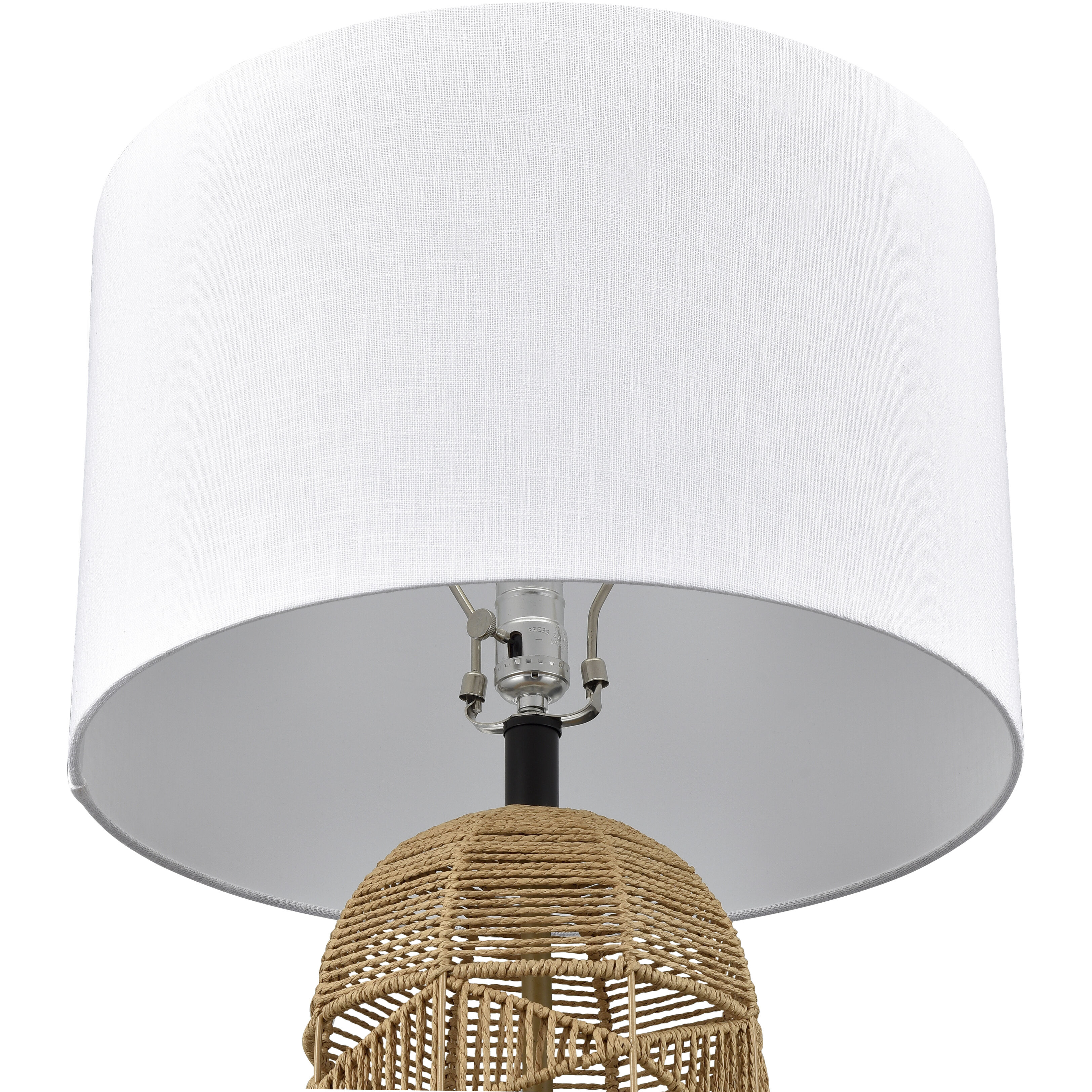 Peckham 30 inch 150 watt Natural with Dark Bronze Table Lamp Portable Light