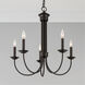 Estate 5 Light 25 inch Bronze Chandelier Ceiling Light