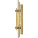 Claude LED 15.5 inch Heritage Brass Flush Mount Ceiling Light