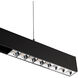 Ventrix 1 Light 48 Chrome Track Fixtures Ceiling Light