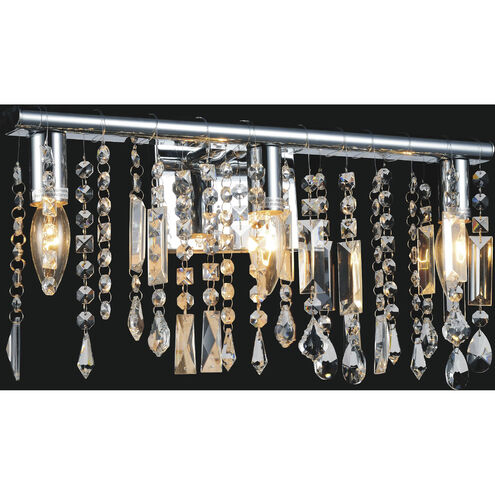 Janine 1 Light 6 inch Chrome Vanity Light Wall Light