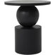 Paola 22 X 20 inch Black Side Table