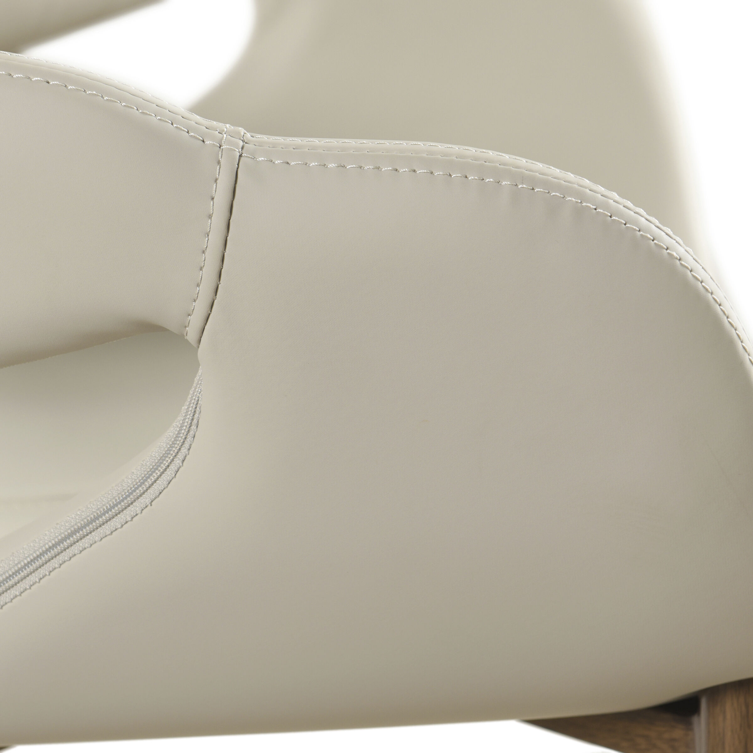 Joshua 35.4 inch Walnut and Taupe Counter Stool