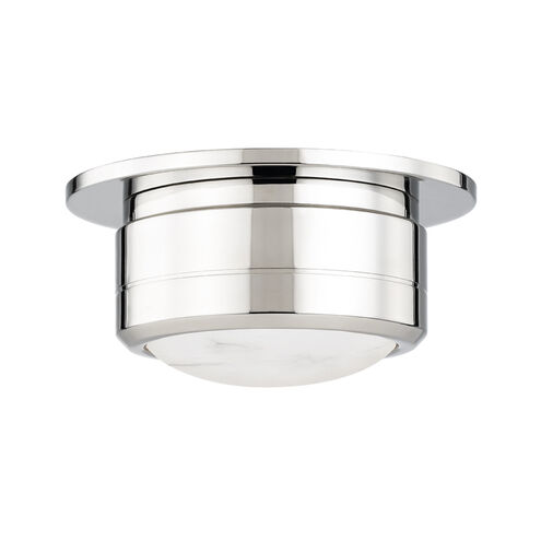 Greenport LED 7 inch Polished Nickel Flush Mount Ceiling Light