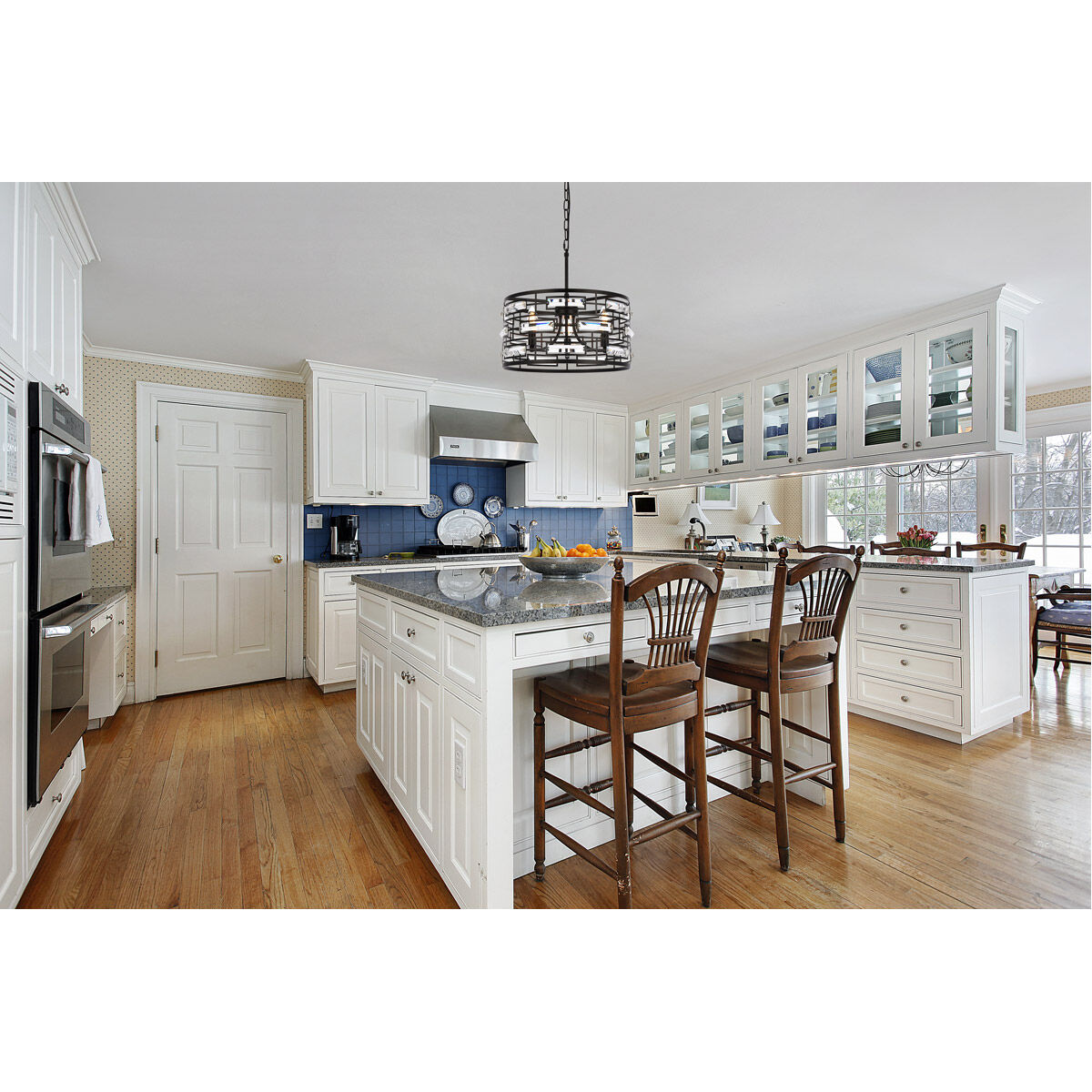 Kennedy 3 Light 17 inch Black Pendant Ceiling Light