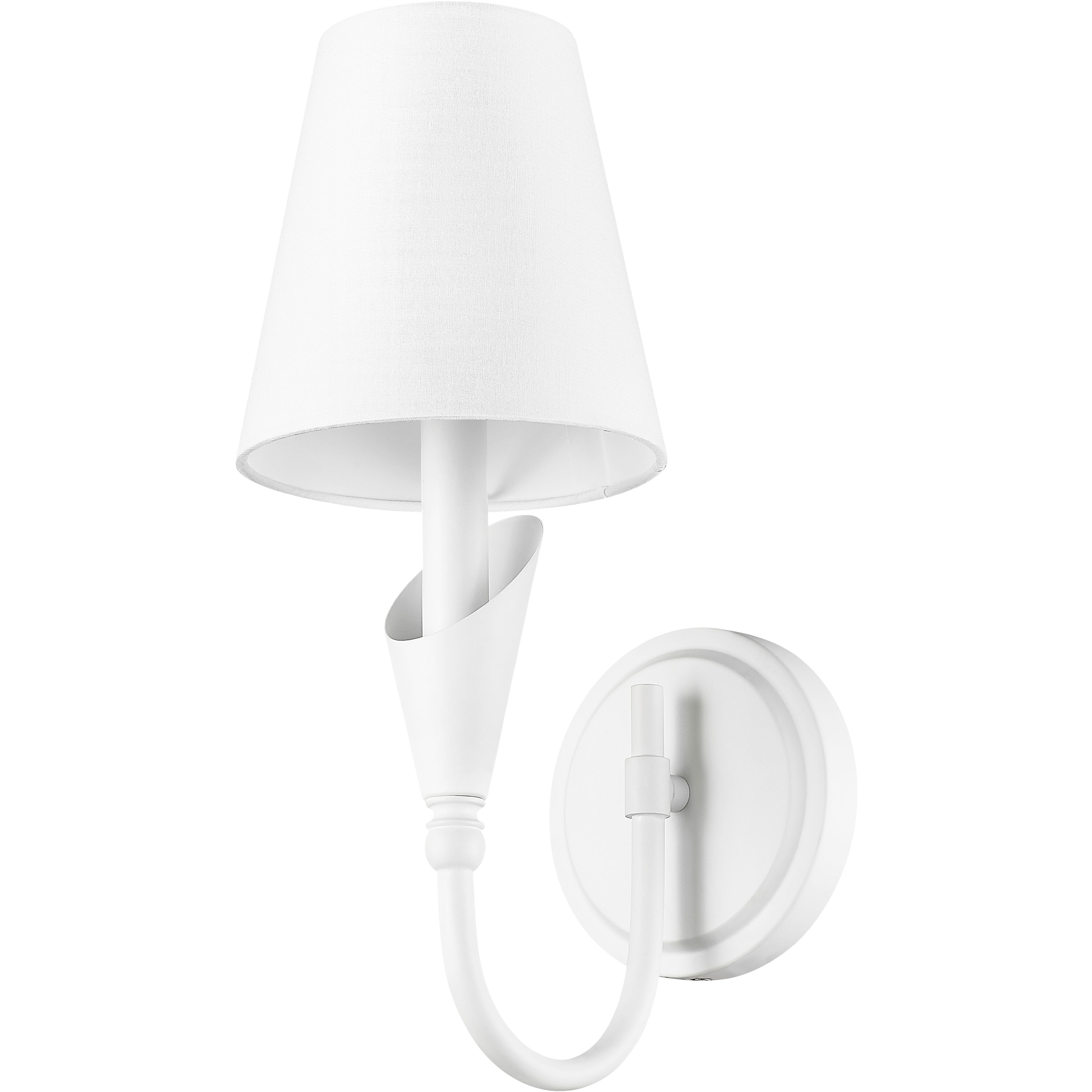 Claudelle Wall Sconce Wall Light in Textured White