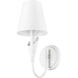 Claudelle Wall Sconce Wall Light in Textured White