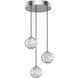 Marni Multi Pendant Ceiling Light in Polished Nickel