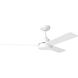 Jovie 52 52 inch Matte White Indoor/Outdoor Ceiling Fan