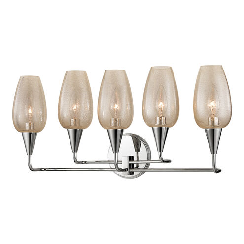 Longmont 5 Light 23.25 inch Polished Nickel Wall Sconce Wall Light