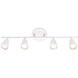 Solo 4 Light 120 White Fixed Rail Ceiling Light, WAC Limited