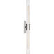 Keaton 2 Light 5 inch Chrome Bath Vanity Wall Light in Crackle Glass