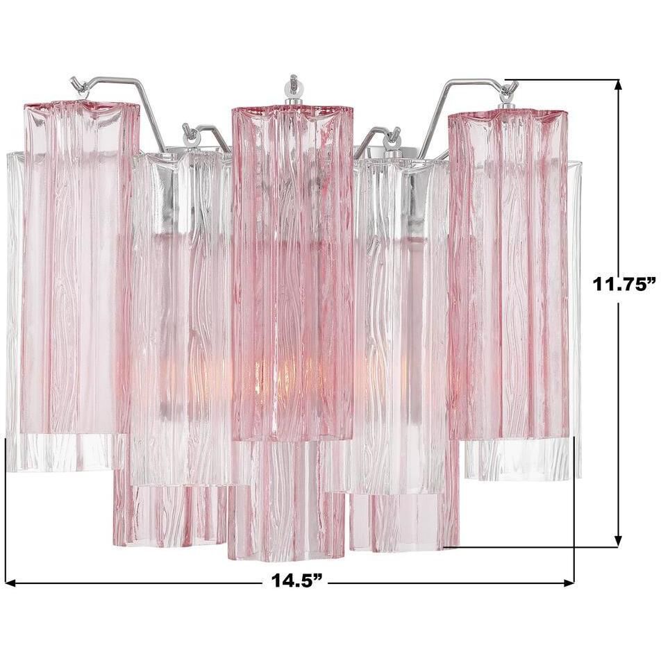 Addis Bath Wall Light in Polished Chrome, Spring