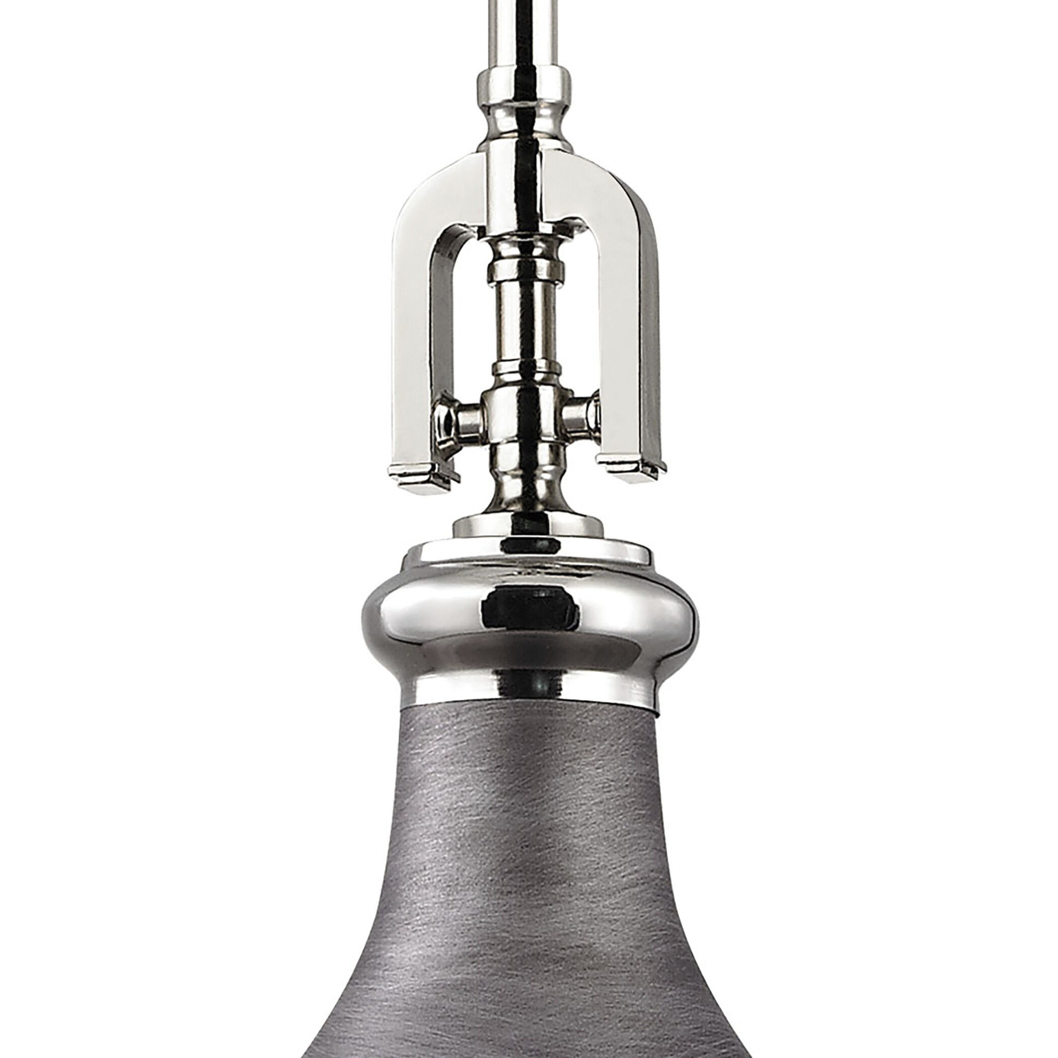 Rutherford 1 Light 15 inch Weathered Zinc Pendant Ceiling Light