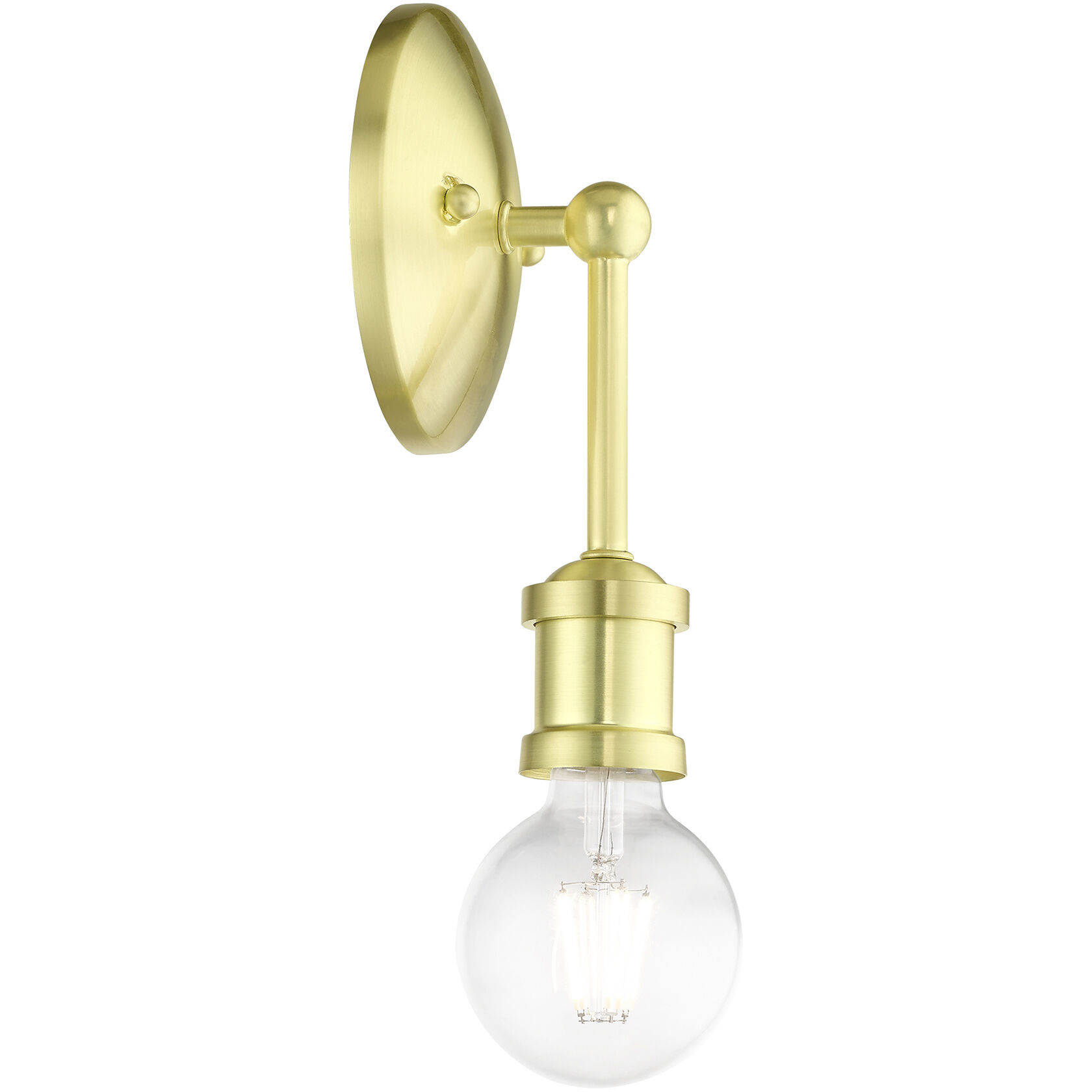 Lansdale 1 Light 5 inch Satin Brass Vanity Sconce Wall Light