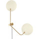 Leif 2 Light 24.00 inch Wall Sconce