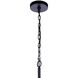 Mesh 4 Light 28 inch Flat Black Pendant Ceiling Light