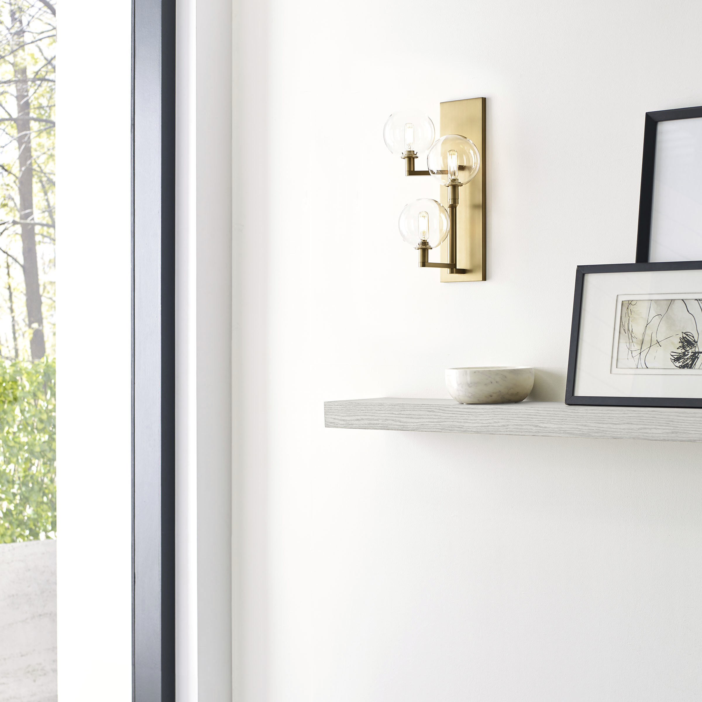 Sean Lavin Gambit LED 8.3 inch Aged Brass Wall Light in LED 90 CRI 2700K, Triple