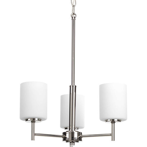 Replay 3 Light 17 inch Polished Nickel Chandelier Ceiling Light