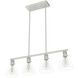 Van Nuys 4 Light 32 inch Brushed Nickel Linear Chandelier Ceiling Light, Medium