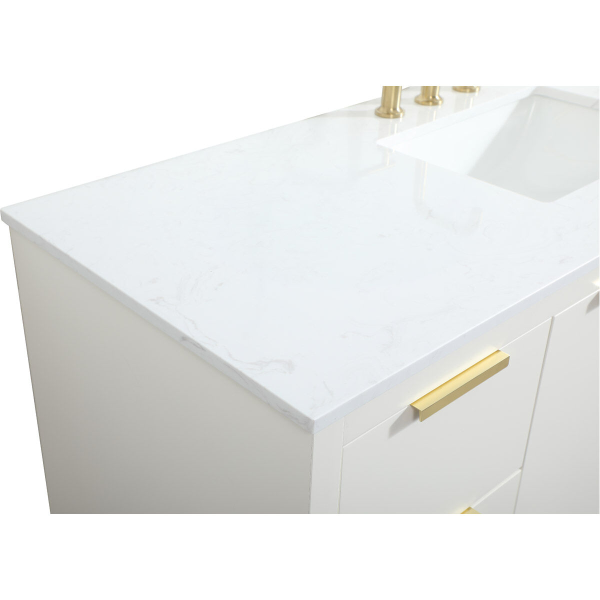 Blake 60 X 22 X 34 inch White Vanity Sink Set