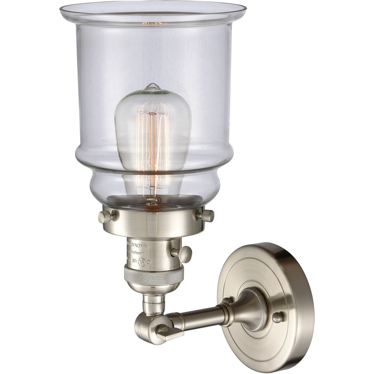 Franklin Restoration Canton LED 6.5 inch Brushed Satin Nickel Sconce Wall Light, Franklin Restoration