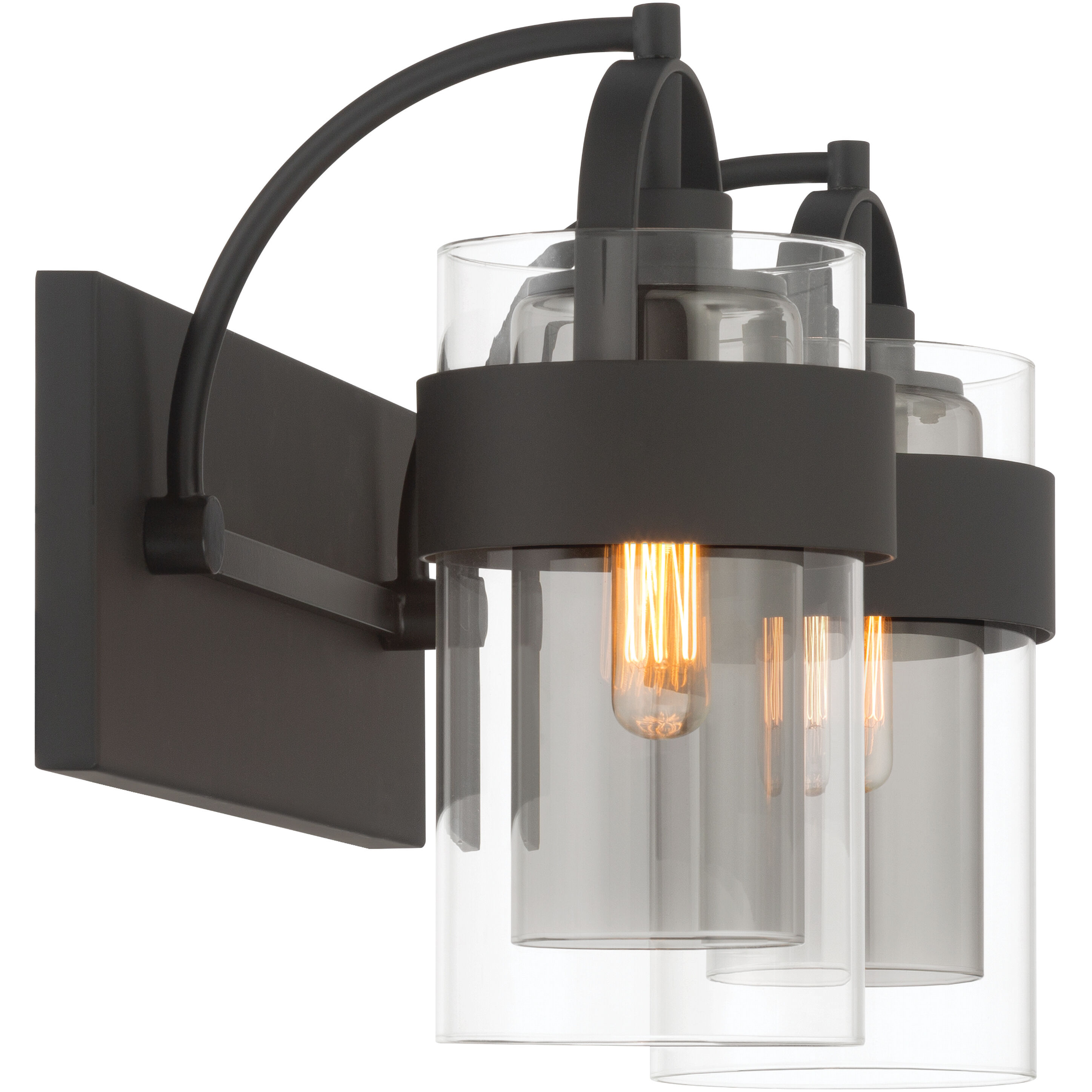 Ravik 2 Light 14.25 inch Dark Matte Black Vanity Wall Light