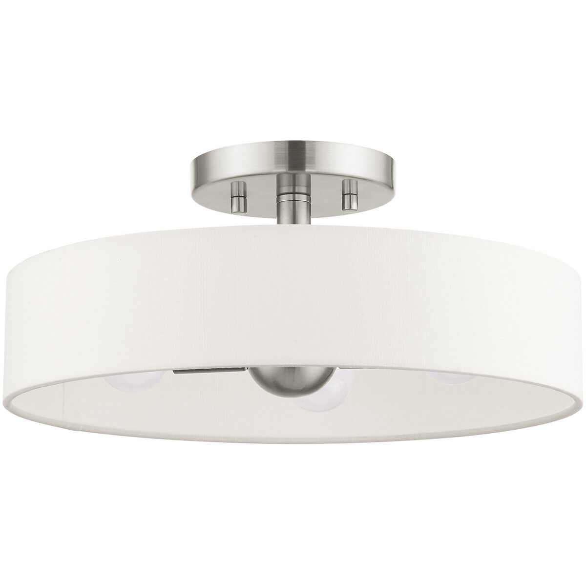 Venlo 4 Light 14 inch Brushed Nickel Semi Flush Ceiling Light