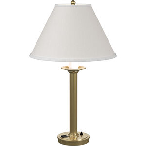 Simple Lines 27 inch 150 watt Modern Brass Table Lamp Portable Light in Natural Anna