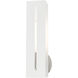 Soma 1 Light 5 inch Textured White with Brushed Nickel Finish Accents ADA ADA Single Sconce Wall Light