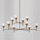 Nola 10 Light 48 inch Mystic Luster Chandelier Ceiling Light