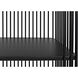 Mila Matte Black Bookcase