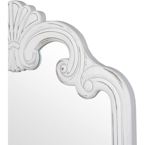 Terry 36.5 X 25 inch White with Mirror Wall Mirror