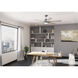 Gravity 60 inch Matte Silver with Light Gray Oak Blades Ceiling Fan