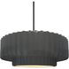 Radiance LED 14.5 inch Gloss Grey and Brushed Nickel Pendant Ceiling Light