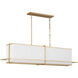 Thom Filicia Dresden Linear Chandelier Ceiling Light in Coastal Gild