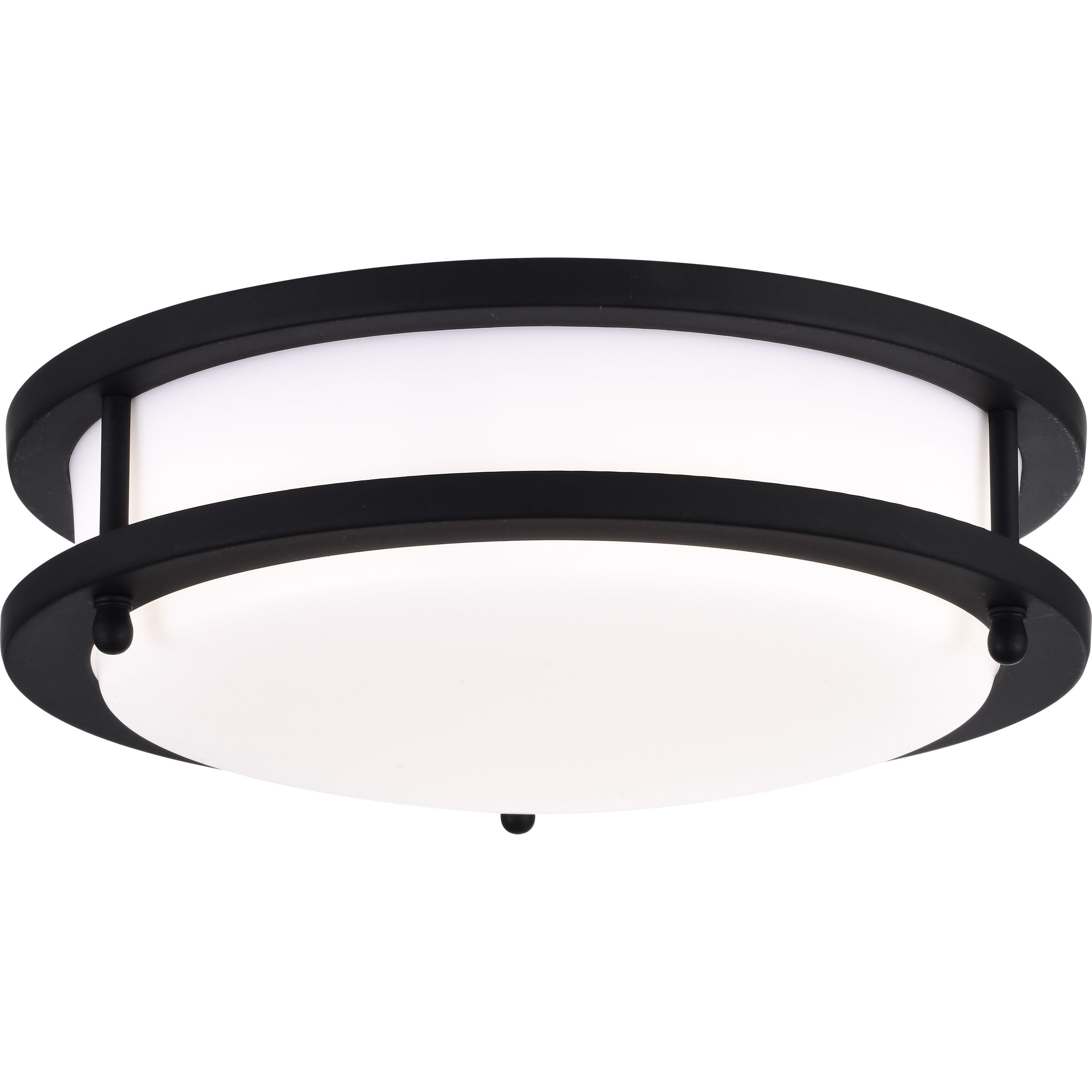 Glamour LED 10 inch Matte Black Flush Mount Ceiling Light