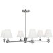 AH by Alexa Hampton Paisley 6 Light 36 inch Polished Nickel Chandelier Ceiling Light